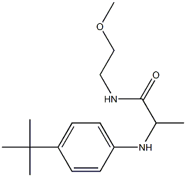 2-[(4-tert-butylphenyl)amino]-N-(2-methoxyethyl)propanamide Struktur