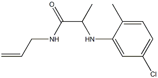 2-[(5-chloro-2-methylphenyl)amino]-N-(prop-2-en-1-yl)propanamide Struktur