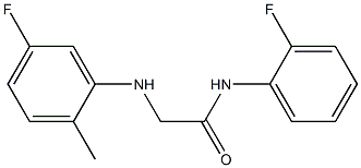 2-[(5-fluoro-2-methylphenyl)amino]-N-(2-fluorophenyl)acetamide Struktur