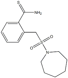 2-[(azepane-1-sulfonyl)methyl]benzene-1-carbothioamide Struktur