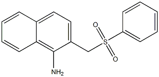 2-[(benzenesulfonyl)methyl]naphthalen-1-amine Struktur