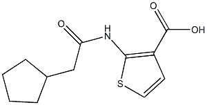 2-[(cyclopentylacetyl)amino]thiophene-3-carboxylic acid Struktur