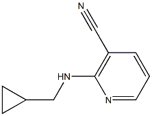 2-[(cyclopropylmethyl)amino]nicotinonitrile Struktur