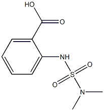 2-[(dimethylsulfamoyl)amino]benzoic acid Struktur