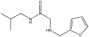 2-[(furan-2-ylmethyl)amino]-N-(2-methylpropyl)acetamide Struktur