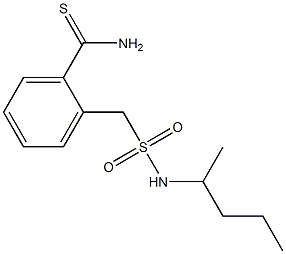 2-[(pentan-2-ylsulfamoyl)methyl]benzene-1-carbothioamide Struktur