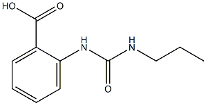 2-[(propylcarbamoyl)amino]benzoic acid Struktur