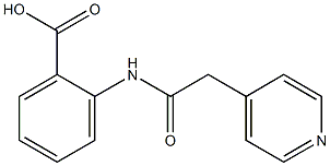 2-[(pyridin-4-ylacetyl)amino]benzoic acid Struktur