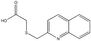 2-[(quinolin-2-ylmethyl)sulfanyl]acetic acid Struktur