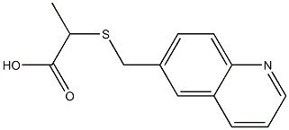 2-[(quinolin-6-ylmethyl)sulfanyl]propanoic acid Struktur