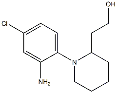 2-[1-(2-amino-4-chlorophenyl)piperidin-2-yl]ethanol Struktur