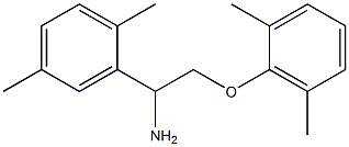 2-[1-amino-2-(2,6-dimethylphenoxy)ethyl]-1,4-dimethylbenzene Struktur