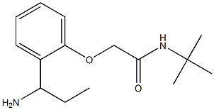 2-[2-(1-aminopropyl)phenoxy]-N-(tert-butyl)acetamide Struktur