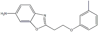 2-[2-(3-methylphenoxy)ethyl]-1,3-benzoxazol-6-amine Struktur