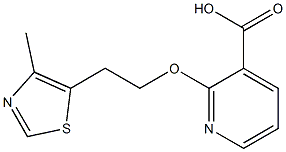 2-[2-(4-methyl-1,3-thiazol-5-yl)ethoxy]pyridine-3-carboxylic acid Struktur