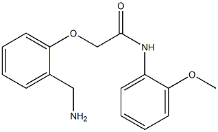 2-[2-(aminomethyl)phenoxy]-N-(2-methoxyphenyl)acetamide Struktur