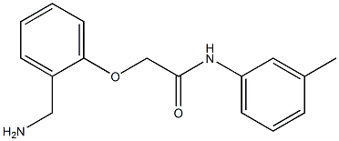 2-[2-(aminomethyl)phenoxy]-N-(3-methylphenyl)acetamide Struktur