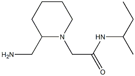 2-[2-(aminomethyl)piperidin-1-yl]-N-(butan-2-yl)acetamide Struktur