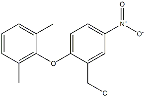 2-[2-(chloromethyl)-4-nitrophenoxy]-1,3-dimethylbenzene Struktur