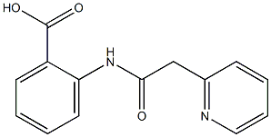 2-[2-(pyridin-2-yl)acetamido]benzoic acid Struktur