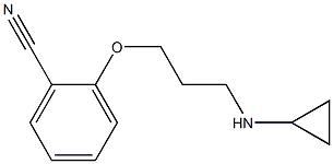 2-[3-(cyclopropylamino)propoxy]benzonitrile Struktur