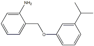 2-[3-(propan-2-yl)phenoxymethyl]aniline Struktur