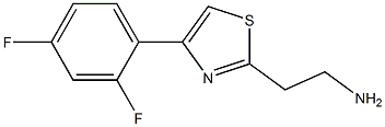 2-[4-(2,4-difluorophenyl)-1,3-thiazol-2-yl]ethanamine Struktur