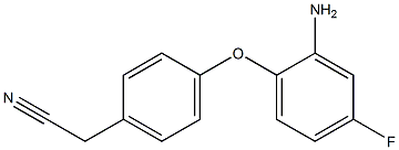 2-[4-(2-amino-4-fluorophenoxy)phenyl]acetonitrile Struktur