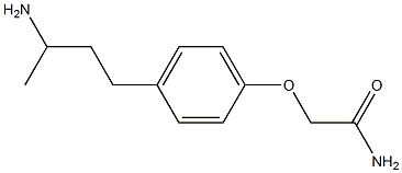 2-[4-(3-aminobutyl)phenoxy]acetamide Struktur