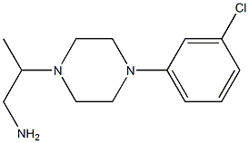 2-[4-(3-chlorophenyl)piperazin-1-yl]propan-1-amine Struktur