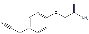 2-[4-(cyanomethyl)phenoxy]propanamide Struktur