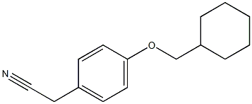 2-[4-(cyclohexylmethoxy)phenyl]acetonitrile Struktur