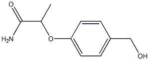 2-[4-(hydroxymethyl)phenoxy]propanamide Struktur