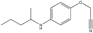 2-[4-(pentan-2-ylamino)phenoxy]acetonitrile Struktur