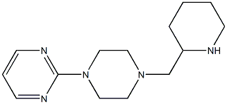 2-[4-(piperidin-2-ylmethyl)piperazin-1-yl]pyrimidine Struktur