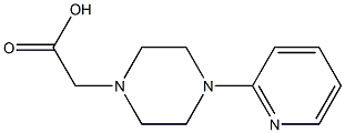 2-[4-(pyridin-2-yl)piperazin-1-yl]acetic acid Struktur