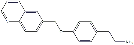 2-[4-(quinolin-6-ylmethoxy)phenyl]ethan-1-amine Struktur