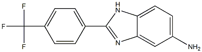 2-[4-(trifluoromethyl)phenyl]-1H-1,3-benzodiazol-5-amine Struktur