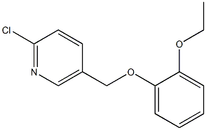 2-chloro-5-(2-ethoxyphenoxymethyl)pyridine Struktur