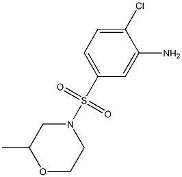 2-chloro-5-[(2-methylmorpholine-4-)sulfonyl]aniline Struktur