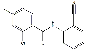 2-chloro-N-(2-cyanophenyl)-4-fluorobenzamide Struktur