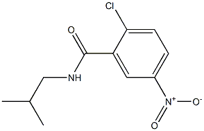 2-chloro-N-(2-methylpropyl)-5-nitrobenzamide Struktur