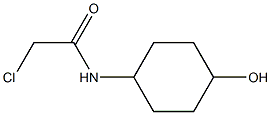 2-chloro-N-(4-hydroxycyclohexyl)acetamide Struktur