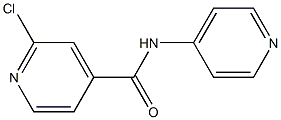 2-chloro-N-(pyridin-4-yl)pyridine-4-carboxamide Struktur