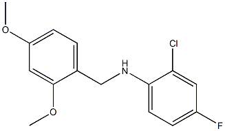 2-chloro-N-[(2,4-dimethoxyphenyl)methyl]-4-fluoroaniline Struktur