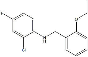 2-chloro-N-[(2-ethoxyphenyl)methyl]-4-fluoroaniline Struktur