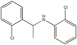 2-chloro-N-[1-(2-chlorophenyl)ethyl]aniline Struktur