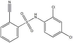 2-cyano-N-(2,4-dichlorophenyl)benzene-1-sulfonamide Struktur