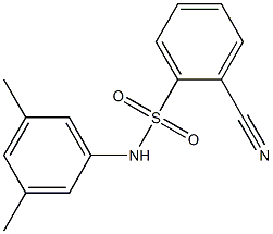 2-cyano-N-(3,5-dimethylphenyl)benzene-1-sulfonamide Struktur