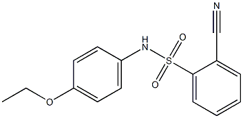 2-cyano-N-(4-ethoxyphenyl)benzene-1-sulfonamide Struktur